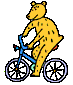 Медведь на велосипеде