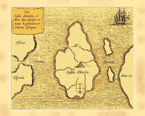 Египетская карта Атлантиды