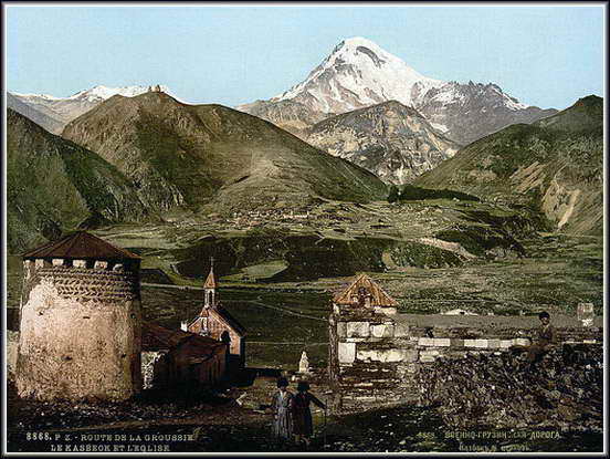Гора Казбек картина